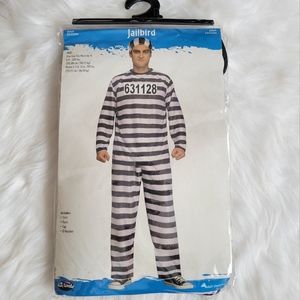 Fun World Black & White Jailbird Halloween Costume One Size Fits Most NWT